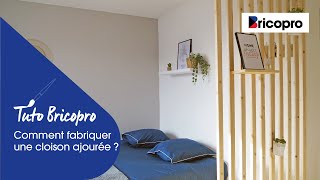 Comment fabriquer une cloison ajourée   Bricopro [upl. by Faustus]