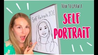 How To Draw A Self Portrait For Kids [upl. by Okika103]