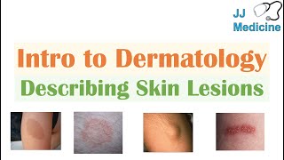 Introduction to Dermatology  The Basics  Describing Skin Lesions Primary amp Secondary Morphology [upl. by Winthorpe]