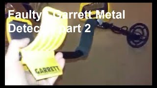 Faulty Garrett Metal Detector Fix Part 2 [upl. by Tomkiel]