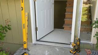 Jeld Wen Front Door Installation  Really crappy products and craftsmanship PART 1 [upl. by Eisnyl]