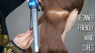 How to Use a Curling Wand for Beginners In depth [upl. by Adnovaj88]