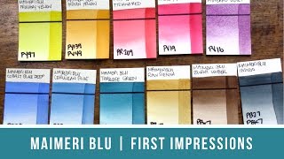 MaimeriBlu Watercolor Review  First Impressions [upl. by Tennies]