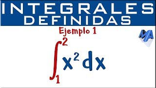 Integrales definidas  Ejemplo 1 [upl. by Hatokad]