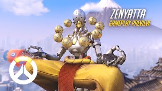 Zenyatta Gameplay Preview  Overwatch  1080p HD 60 FPS [upl. by Atalayah]