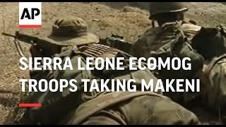 SIERRA LEONE MAKENI ECOMOG TROOPS TAKE CONTROL OF TOWN [upl. by Gilli]