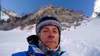 Skier Survives Fall Off 150 Foot Cliff [upl. by Duile]