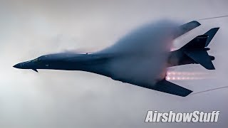 Vaporfest B1 Twilight Afterburner Flybys  EAA AirVenture Oshkosh 2017 [upl. by Tneicniv]