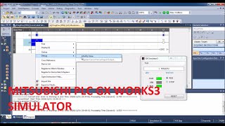 GETTING STARTED WITH MITSUBISHI PLC GX WORKS3 SIMULATOR STEPBYSTEP [upl. by Stanhope379]