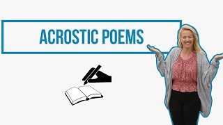 Acrostic Poems For Kids  Learning From Home [upl. by Kern400]