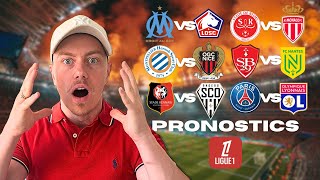 LIGUE 1  Mes 9 pronostics GRATUITS ⚽️ [upl. by Chivers]