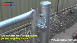 Gate Latch 2 way for round pipe and square [upl. by Alliuqat]