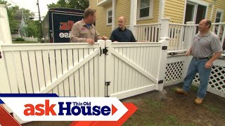 How to Install a Vinyl Privacy Fence  Ask This Old House [upl. by Barbey875]