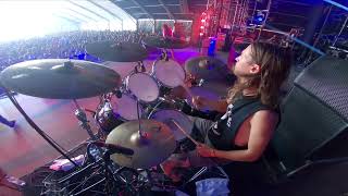 Enforced  HellFest 2022 Full Set Alex Bishop Drum Cam [upl. by Kahcztiy]