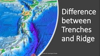 Difference between trench and ridge [upl. by Mariejeanne]