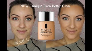 NEW Clinique even better glow foundation reviewdemo [upl. by Hakvir]