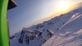 See skiers terrifying 1600foot fall off cliff [upl. by Judith]