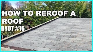 DIY How To Reroof A Roof [upl. by Amilas]