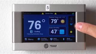 Trane XL 824850 Thermostat Tutorial [upl. by Nitsed999]