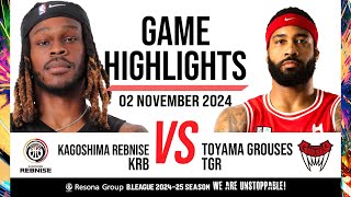 Kagoshima Rebnise vs Toyama Grouses  Game Highlights [upl. by Hedges288]