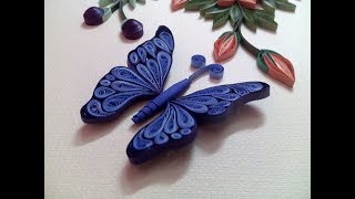 How to make Quilling Butterfly  Quilling Butterfly Tutorial [upl. by Adnoraj]