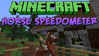 Minecraft Horse Speedometer Tutorial [upl. by Euqimod146]