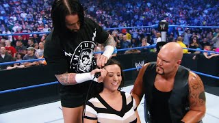 CM PUNK SHAVING SERENAS HEAD WWE SMACKDOWN [upl. by Hsirap802]