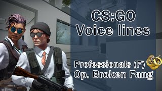 CSGO Agent Voice Lines the Profressionals F [upl. by Rior]