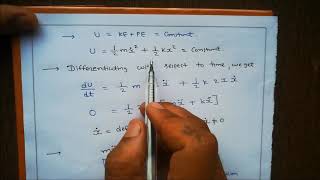 Equation of Motion Energy methodDynamics of Machinery [upl. by Corney]