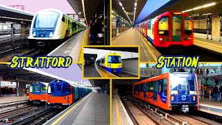 Stratford Station  National Rail  Underground  DLR  Overground  London [upl. by Church]