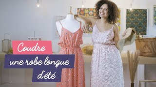 Comment coudre une robe longue à bretelles [upl. by Peers]