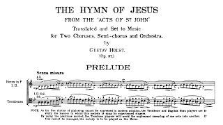 Gustav Holst  The Hymn of Jesus 1917 [upl. by Zenia263]