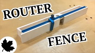 Make It  Adjustable Router Fence [upl. by Nedi]