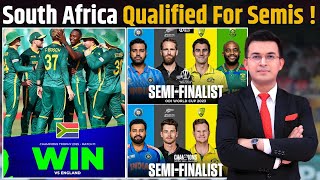 ENG vs SA South Africa becomes 4th team to qualify for CT Semis amp knocked England [upl. by Yesdnil]