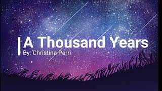 A Thousand Years  Christina Perri 1 Hour Music Lyrics 🎵 [upl. by Ellata]