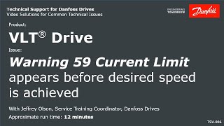 VLT® Drives Current limit warning appears before desired speed is achieved [upl. by Nance]