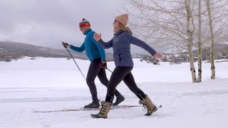 How to Cross Country Ski A Beginner’s Guide  Part 2  PSIAAASI [upl. by Hpeosj641]