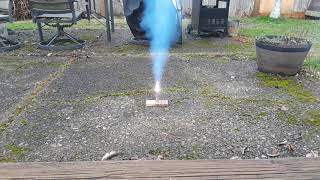 Potassium chlorate and hexamine rocket test [upl. by Clementia]