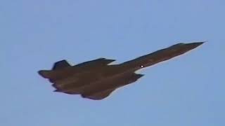 SR71A Blackbird super low pass at Nellis AFB with full burners blackbird SR71 flyby Airshow [upl. by Ainesy367]