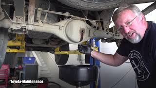 Tacoma rear differential gear oil change [upl. by Lynna788]