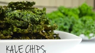 How to Make Crispy Kale Chips  HEALTHY SNACKS [upl. by Morentz488]