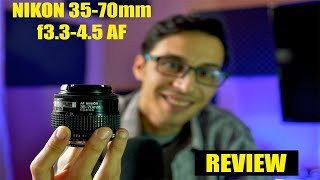 NIKON 35 70mm f3345 AF review [upl. by Aitekram]