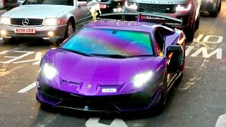 Best of Lamborghini Aventador SVJ  Sound Accelerations unique specs [upl. by Anoerb]