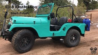 1965 Jeep CJ5 Restoration Full Video [upl. by Vijar]