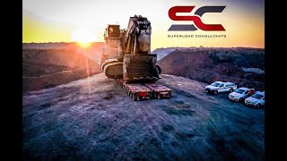 Komatsu PC8000 complete move  1000 tons [upl. by Arratahs]