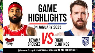 Toyama Grouses vs Fukui Blowinds  Game Highlights [upl. by Nitsua]