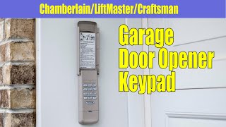 How to install Garage Door Opener Keyless Entry Wireless Keypad [upl. by Hiroshi656]