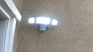 Motion Sensor Floodlight Install [upl. by Atteuqcaj]