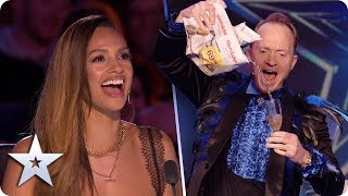 The KING of BIRDS Håkan Berg’s MAGIC is a real HOOT  Auditions  BGT 2020 [upl. by Alyam]