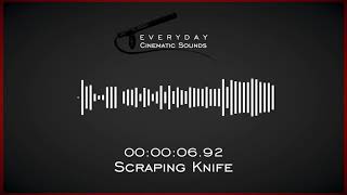 Scraping Knife  HQ Sound Effects [upl. by Darlleen712]